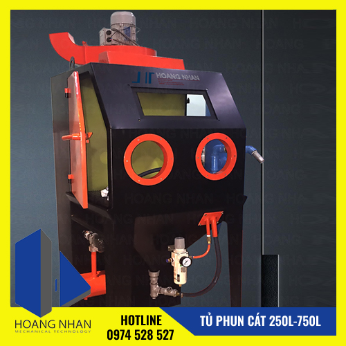 Tủ phun cát công nghiệp dung tích 250-750 lít
